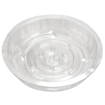 10 бр. 8-инчов прозрачен чиния за растенията, пластмасови палети за събиране на капки за стайни и външни растения за съхранение на съдове за сочни цветове