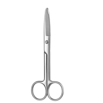 1бр Ножици за отстраняване на шевове с дължина 12,5/14 см, хирургически кусачок от неръждаема стомана, медицински ножици за подстригване във формата на полумесец