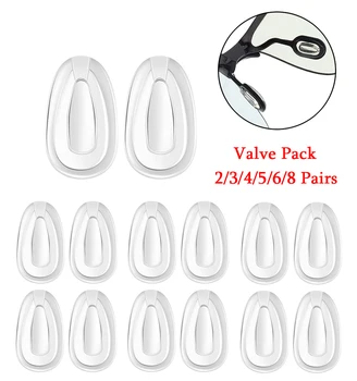 2/3/4/5/6/8 Двойки Носа накладки за Oakley рамки Gauge 8 M OO4124 57 мм, Прозрачни Сменяеми Носа облицовка - Value Pack