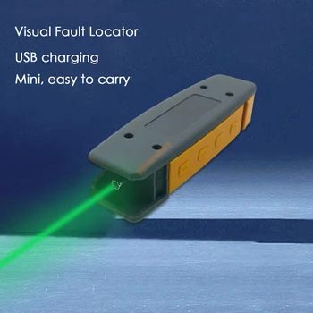 2023 Нов Визуален Локатор на Неизправности VFL Мощност от 10 Mw, Перенастраиваемая Оптична Зелена Лазерна Писалка FTTH, Fiber Optic Cable Test Green Light Pen