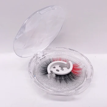 3 секунди на Носенето на Самозалепващи Мигли Цветно Натрупване на фалшиви Мигли Без Лепило за Многократна употреба 3D Мигли От Норка Косите Тънки Мигли