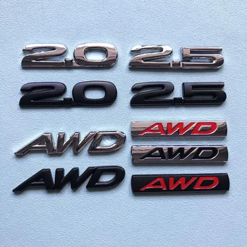 3D Метал 2,0 2,5 Букви на Лого AWD Емблема на Багажника на Колата Икона Стикер За Mazda 3 5 6 CX30 CX3 CX5 CX-5 CX7 2,5 Етикети AWD Аксесоари