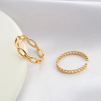 4ШТ 14-каратных златни бижута Аксесоари за пръстените, за да проверите за diy Месинг ръчно изработени аксесоари
