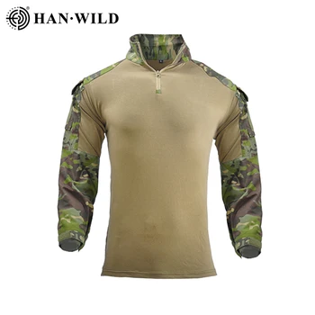 Dr. ризи в стил милитари G3, мъжки бойна риза, тактическа тениска с дълъг ръкав, риза за къмпинг, лов, улични многокамерни туристически ризи