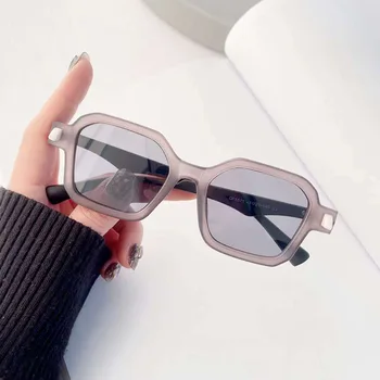 LAURINNY Нов модерен луксозна марка Квадратни Слънчеви очила Дамски vintage слънчеви очила в стил Хип-хоп, дамски слънчеви очила с защита UV400, Лято
