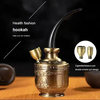 Portátil Mini Hookah Shisha Tubulação De Água, Tabaco Cachimbos, Presente da Saúde, Filtro De Tubo De Metal, Popular Garrafa, No