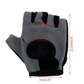 Sport mesh moitié-doigt gants haltérophilie musculation d ' упражняването formation