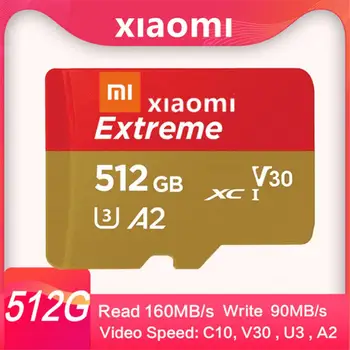 XIAOMI SD/TF Карта 2 TB Micro Карта Памет A2 V30 Високоскоростен 1 TB 128 GB 512 256 GB, 100 MB/s. Карта Памет За Телефон/Камера