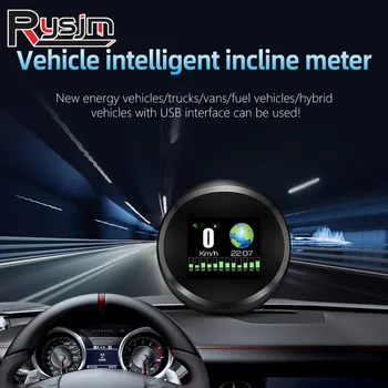 Авто HUD дисплей на GPS, измерване на наклон, централен дисплей, Авто сензор за измерване на Скоростта, функция аларма, Автомобилни Електронни аксесоари GP11