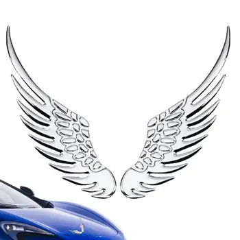 Автомобилна стикер Eagle Wings Лепило Крилете 3D Емблема Етикети Декоративни признаци Eagle Wings За джипове Лаптопи Скутери превозни средства
