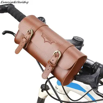 Велосипедна Чанта, Изкуствена Кожа Класически Ретро Мотор Чанта Велосипедна Стойка Чанта За Съхранение На Инструментите За Велосипед Корона Скутер Сгъваем Лост На Седлото