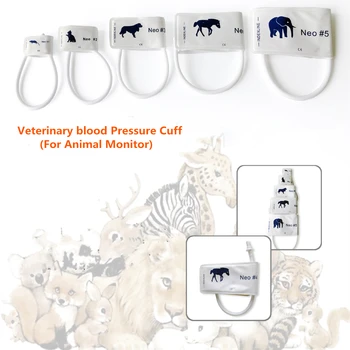 Ветеринарна маншет за измерване на кръвно налягане Монитор пациента ветеринарен лекар за домашни любимци Маншет за сфигмоманометра за слон Коня, Куче, Котка на мишка Маншет за дребни животни