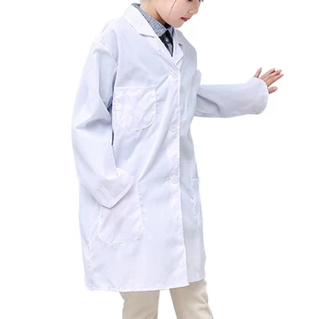 Детски лабораторен халат за cosplay, д-р Помогнете на децата да научат костюм на д-р за cosplay на сцената