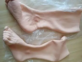 Една двойка на 40-инчов силиконови чанти за краката, специално предназначени за U, изкуствено покритие за крака, имитация на кожа, реалистично покритие за крака, силикон TPE 3G