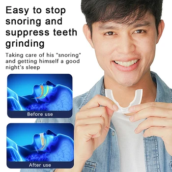 Защита от хъркане, Бруксизъм, устата охрана, Силикон хапчета за сън, Медицински инструмент за шлайфане на местните зъби, Ортопедична корекция дъх в устата