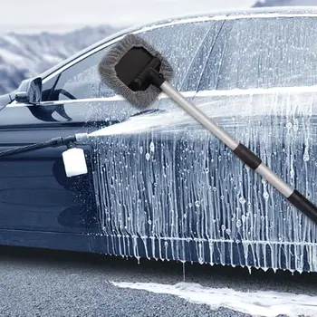 Инструмент за почистване на автомобилни прозорци от микрофибър Телескопичен чистачките