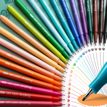 Комплект четки за рисуване-маркер химикалки 10 цвята, Быстросохнущий маркер за рисуване на графити, учебни пособия за студенти, канцеларски материали за рисуване