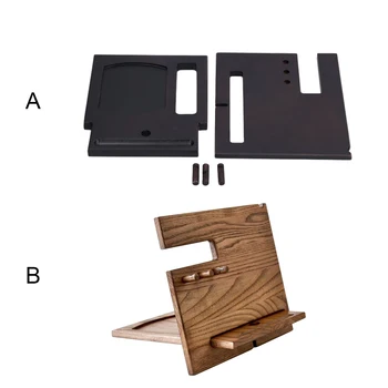 Лесна за сглобяване на дървени рафт за бързо и безпроблемно инсталиране - организирани в най-кратки срокове Здрав багажник за съхранение кафяв