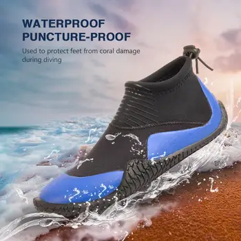 Лятна плажна обувки за мъже и жени На дебела подметка с ниско берцем, устойчива на плъзгане обувки за гмуркане, За да сърфирате на открито