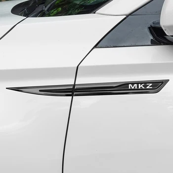 Метални етикети на вратата на колата по линия на талията за емблема на Lincoln Mkz, етикети в страничното крило на автомобила, Аксесоари за тялото и екстериор