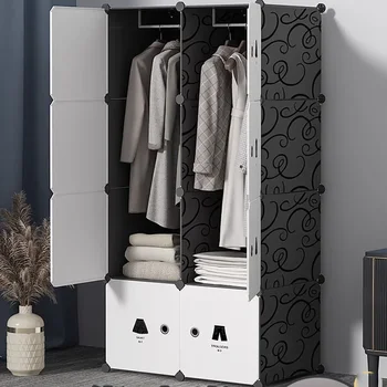 Минималистичен Малък гардероб Евтини Часовници Разделяне Шкаф за съхранение на дрехи Спалня Проста вратата на Мебелите за дневна Ropero