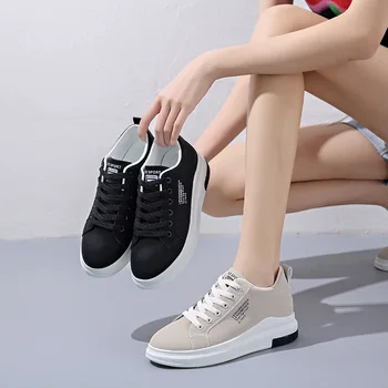Модерен Дамски Ежедневни обувки В Корейски стил, Обикновена маратонки, без връзване на дебела подметка, Прости и удобни обувки на плоска подметка, Sapato Feminino