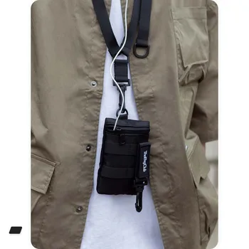 Модерен МИНИ-малка чанта с ремък за рамо, Регулируема Ежедневна чанта през рамо, Мъжки Дамски Спортни подвесная чанта, Чанта за телефон, чанта за монети