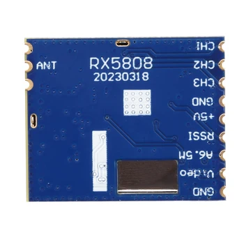 Модул за безжична аудио-видеоприемника RX5808, Честотна данните фаза заключване, Analog AV-сигнал на изхода 3,5 170 ma, такса