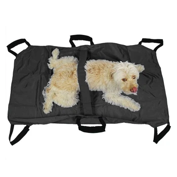 Носилка за старите кучета за болници за домашни любимци, преносим легло за транспортиране на гърба, сгъваема носилка с 6 дръжки
