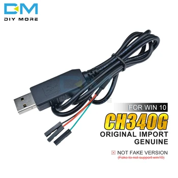 Оригинален кабел за зареждане на Линия CH340G CH340 USB към TTL Сериен Проводному Адаптер, Съвместим WIN7 8 10 За Arduino за Raspberry Pi