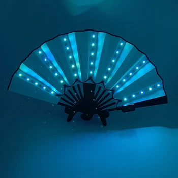 Осветителни тела за фантазия на рейв-партита 13-инчов фен цветна смяна перезаряжаемого led на вентилатора, нажежен за музикалната дискотеки.
