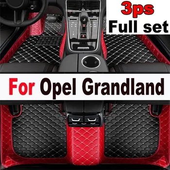 Подложка За пода Opel Grandland X 2017 ~ 2022 Килим Анти-мръсен Мат Автомобилни Постелки Пълен Комплект Автомобилни Постелки Tapete De Carro Подови Автомобилни Аксесоари