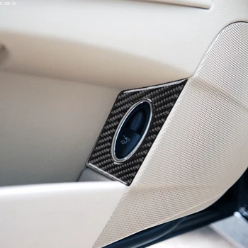 Подходящ за Mercedes Benz E-Class 2003-2009, детайли за промяна на интериора, декоративен ключ на багажника от въглеродни влакна.