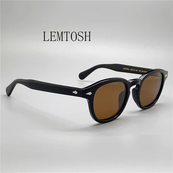 Поляризирани слънчеви очила Джони Деп За мъже и жени, луксозен марка, дизайнерски обувки, слънчеви очила в стил Lemtosh за мъже и жени, Oculos