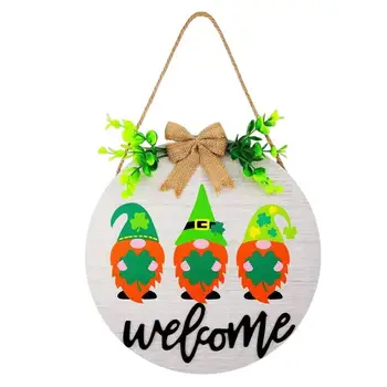 Регистрирай Gnome Добре Дошли На Верандата На Дървена Рамка, Която Да Закачалка С Декоративен И Здрав Интериор Gnome Outdoor Front Door Decor Коледна Врата