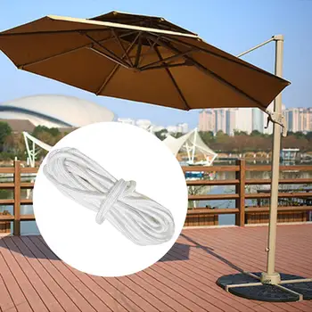Резервни части за кабел чадър за двор Преносим въже за подмяна на кабела чадър за двора, за пикник, тераса, балкон, чадър за двор