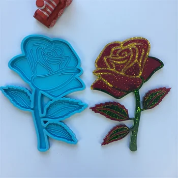 Розата е Цветето на Епоксидна Смола Мухъл Украса за дома Силиконова форма на DIY Занаяти Украшение на Инструменти за леене