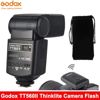 Светкавица Godox TT560II за камерата Speedlite с Вграден wi-fi Сигнал GN38 433 Mhz за Canon, Nikon, Sony, Pentax Fuji Olympus