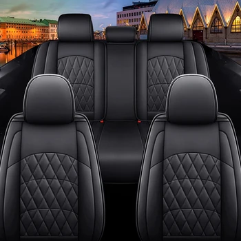Седалките За столчета за автомобил Audi A4 B9 Avant A5 Sportback A3 8p 8l A6 C5 Q3 Q2 A1 100 Q5 Универсални Непромокаеми Кожени Автоаксесоари