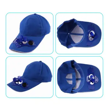 Спортна шапка с регулируема защита, Вентилатор, захранван със слънчева енергия, Лятна Градинска Бейзболна шапка, Солнцезащитная шапка за пътуване