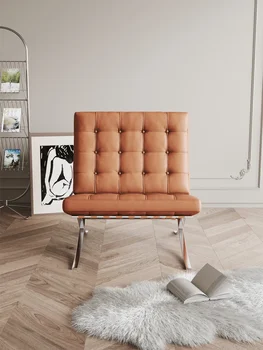 Стол Барселона за всекидневната, луксозно односпальное стол, кът за отдих, ретро диван за един човек