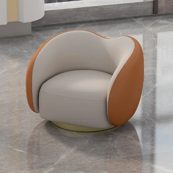 Столове за дневна в скандинавски стил, на кабинковия диван с акцент, подвижни кожени столове за всекидневна, луксозни шезлонги, мебели за дома