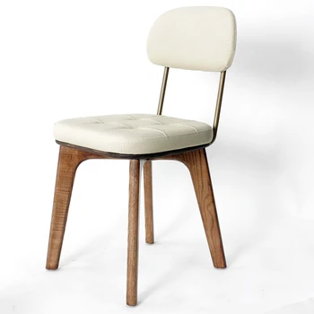 Съвременните дървени столове Луксозни Дизайнерски Столове Метални Удобни Вечер Ергономичен дизайн и Украса за интериора, мебели за хола WJ30XP