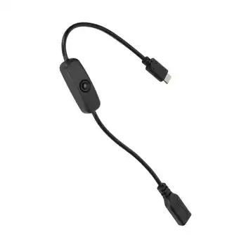 Удължителен кабел за Захранване Тип C От Мъжете за една жена на 30 см / 11,8 инча USB удължителен кабел с Превключвател за ВКЛЮЧВАНЕ / изключване за Мобилни телефони a
