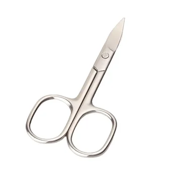 Широката версия на фризьорски ножици за оформяне на брада от неръждаема стомана, малки ножици за рязане на веждите, нова мода и удобство