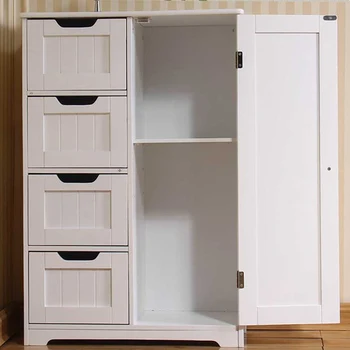 Шкаф за съхранение, открит шкаф за съхранение в баня, шкаф за баня, разтегателен кабинет, страничен шкаф, ъглов шкаф