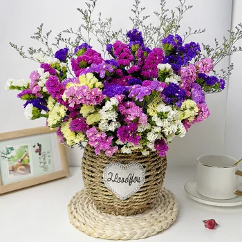 Nots, сухи цветя, Многоцветен Истински Миозотис, Стил за Сватбена Декорация, Композиция 
