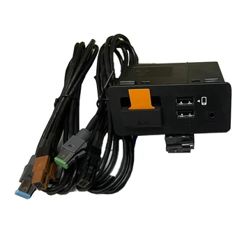 Автомобилен USB адаптер-Хъб За IOS и Android Adapter Connector Хъб Kit Черен За Mazda 6 3 2 CX30 CX5 CX8 CX9 MX5 TK78669U0C