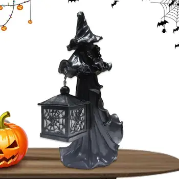 Безлични скулптура призрак, Фенери за Хелоуин, Вълнуващ Нощен краулер, Статуята на призрак от смола, Буре с хлопушкой, Статуи на вещици за градината