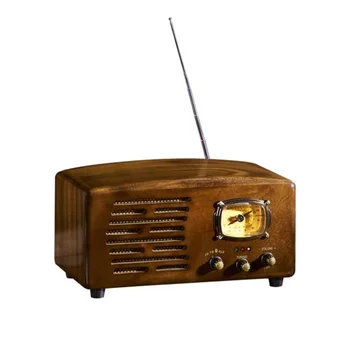 висококачествено домашно радио, винтажное дървено радио от стереодинамиком